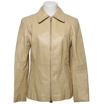 Lederjacke (Beige) Leder