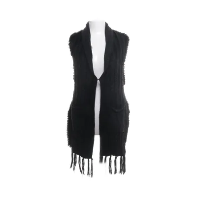 Bont gilet (Zwart) van Passigatti Acryl, Konijnenbont