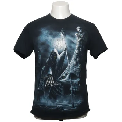 T-shirt (Svart, Flerfärgad) från Gildan Bomull