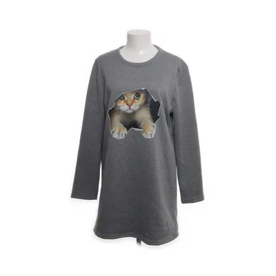 Dress (Gray, Multicolored) from JustFashionNow Cotton, Polyester