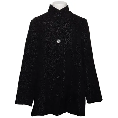 Frakke (Sort) fra Tigi Polyester, Viscose