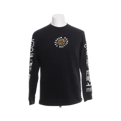 Lange mouwen shirt (Zwart, Meerkleurig) van Vailent Katoen