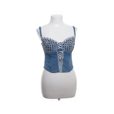 Corset (Blue, White) from Bamboo Elastane, Polyamide