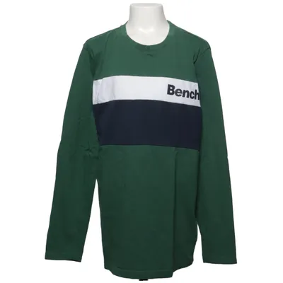Long sleeve T-shirt (Green, White, Blue) from Bench Cotton, Polyester