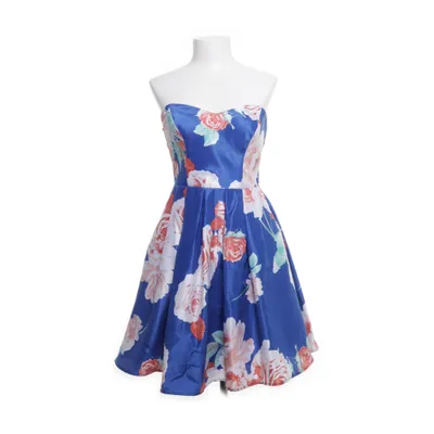 Cocktailklänning (Blå, Flerfärgad) från Fórmula Joven Polyester