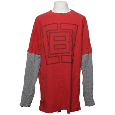 Langærmet t-shirt (Rød, Grå) fra Fly