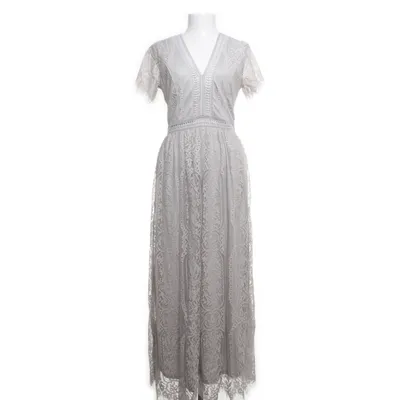 Robe longue (Gris) Polyester, Élasthane