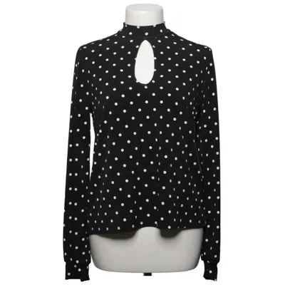 Blouse (Zwart, Wit) van Amisu Elastaan, Polyester