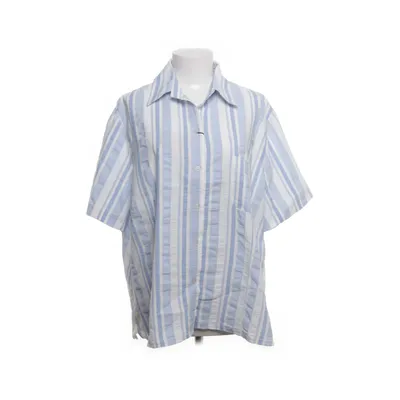 Short sleeve shirt (Blue, White) from Vunic Elastane, Polyester, Viscose