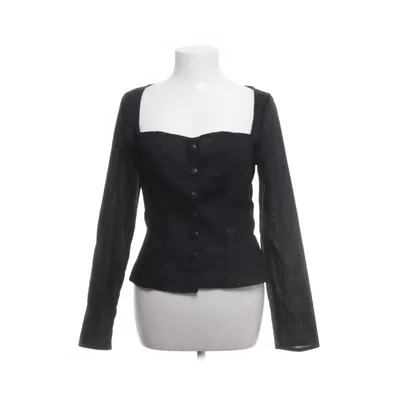 Bluse (Sort) fra Forever 21 Linned, Polyester, Viscose