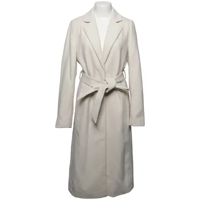 Frakke (Hvid) fra Montego Polyester, Uld