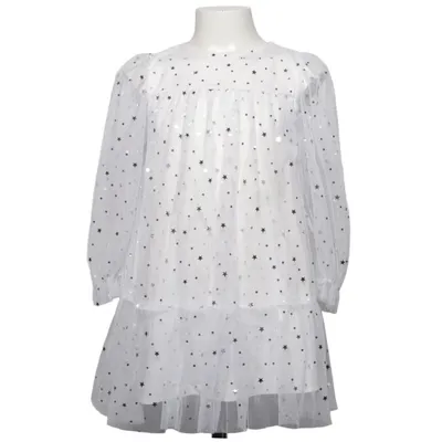 Dress (White, Silver)