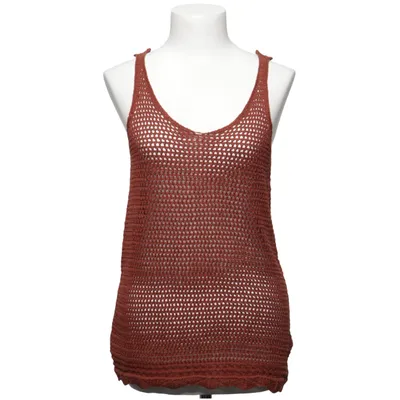 Tank Top (Brown) from Reken Maar Acrylic, Cotton