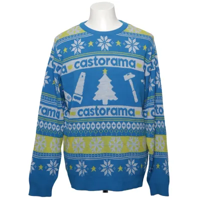 Christmas sweater (Blue, Yellow, White) from Castor Acrylic