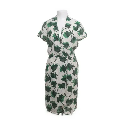 Wrap dress (White, Green) from Ganni Viscose