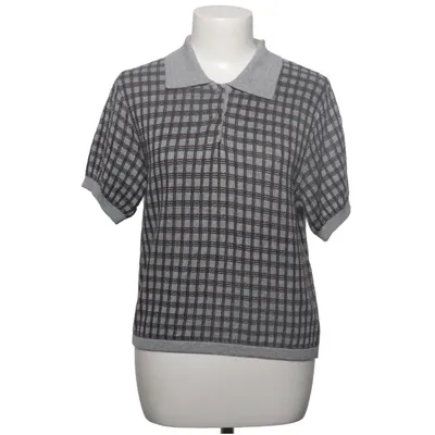 Polo shirt (Gray, Blue, Brown) from Marge Sherwood Acrylic, Merino wool, Silk, Tencel