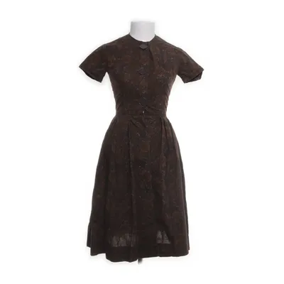 Klänning (40s, 1940s, 50s, 1950s, sunflower, cottagecore, dark academia) från Vintage Bomull
