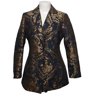 Blazer (Blue, Gold) from Bodyflirt Boutique Polyester