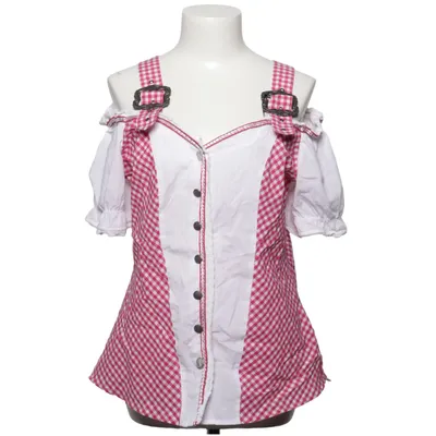 Dirndlbluse (Pink, Hvid) fra Laura Torelli Bomuld, Polyester