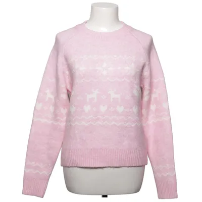 Julesweater (Pink, Hvid) fra FB Sister Knitwear Akryl, Elastan, Polyester