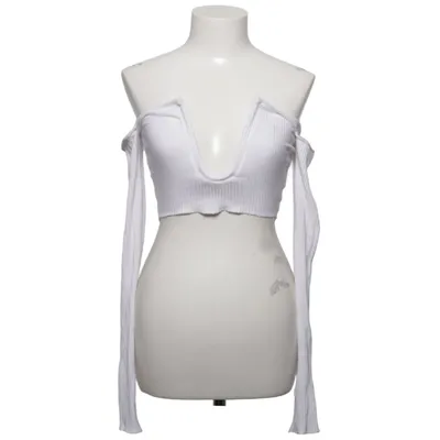 Crop top (Hvid) fra Are You Am I Elastan, Modal