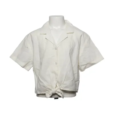 Chemise à manches courtes (Blanc) de H&M Coton, Lin
