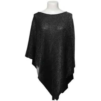 Poncho (Black, Silver) from KappAhl Acrylic, Metallic fiber