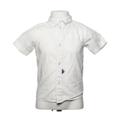 Korte mouwen shirt (Wit, Blauw) van Name It Elastaan, Organisch katoen