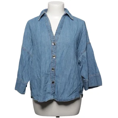 Denim blouse (Blauw) van Zara Katoen