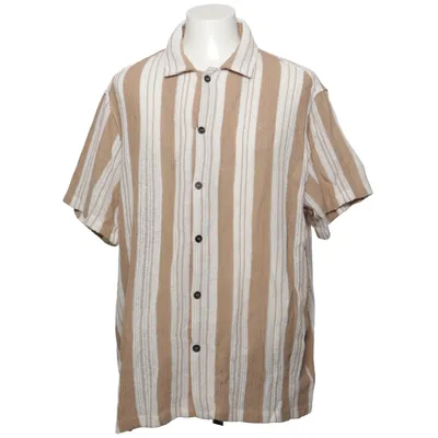 Kortärmad skjorta (Beige, Vit) från Dahlin by Eberstål Bomull, Polyester