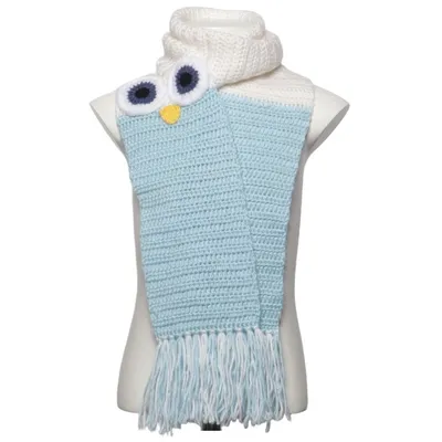 Sjaal (Wit, Blauw)