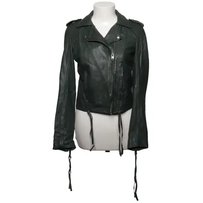 Bikerjacke (Grün) von Tigha Leder, Polyester