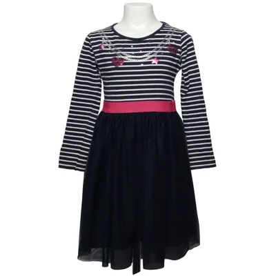 Dress (Blue, White, Pink) from Happy Girls Cotton, Elastane, Polyester
