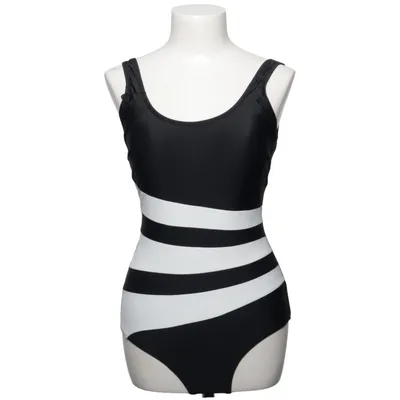 Swimsuit (Black, White) from Wiki Elastane, Polyester
