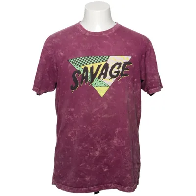 T-shirt (Vt Flame Print) van Vailent Katoen