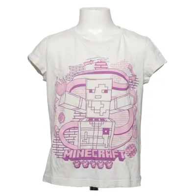 T-shirt (Vit, Rosa) från Minecraft Bomull