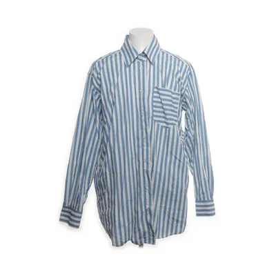 Shirt (Blauw, Wit) van Lis Bonne Atelier Katoen