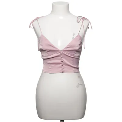 Crop top (Rosa) från Urban Outfitters Elastan, Polyester, Viskos