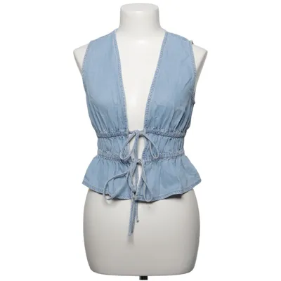 Vest (Blue) from Mango Cotton, Lyocell