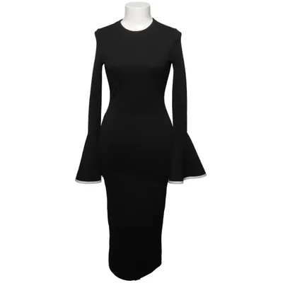 Jurk (Zwart, Wit) van Boohoo Tall Elastaan, Polyester