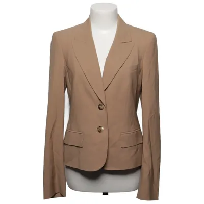Blazer (Beige) van Escada Cupro, Elastaan, Polyamide, Wol