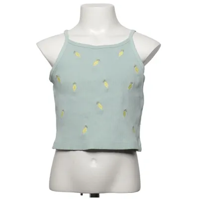 Crop top (Groen, Geel) van Zara Katoen, Elastaan
