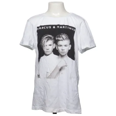 T-shirt (Hvid, Grå, Sort) fra Marcus & Martinus x H&M Polyester, Bomuld