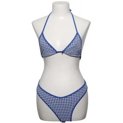 Bikini (Blå, Hvid) fra Bright Elastan, Polyester