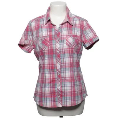 Chemise à manches courtes (Rose, Blanc, Bleu) de Cache Cache Coton, Élasthane, Polyester