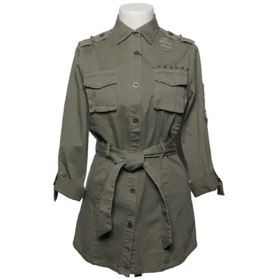 Safari jack (Groen) van Haust Collection Katoen, Elastaan