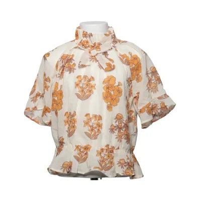 Top (Beige, Orange, Hvid) fra Mini Rodini Bomuld