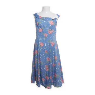 Klänning (Blå, Flerfärgad) från Hell Bunny Polyester