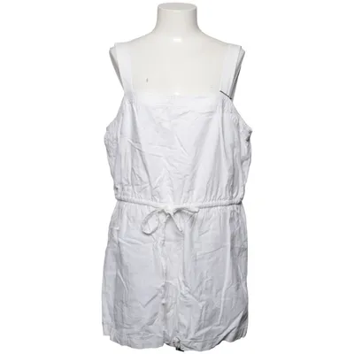 Jumpsuit (White) from Gap Cotton, Linen, Viscose