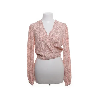 Wrap blouse (Beige, Red) from Harper & Yve Viscose